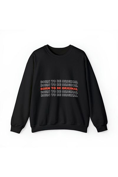 MAGORS Hanorac Negru UNISEX - Decolteu Crew, Imprimat Original