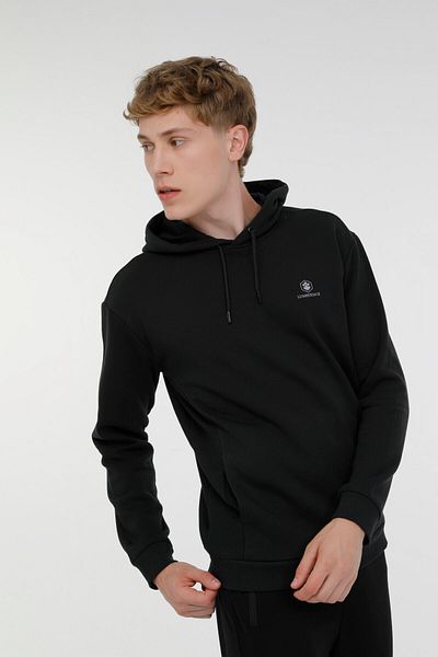 lumberjack Мъжки суитшърт M-SN04 BASIC HOODIE 3PR, черен