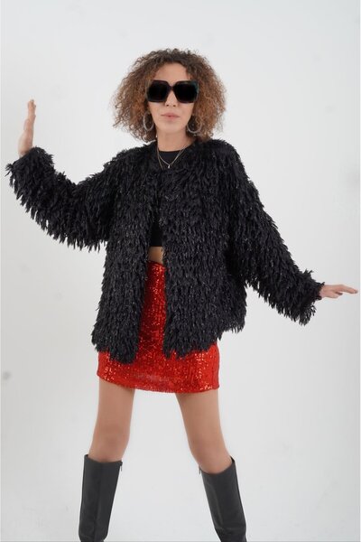 Zelish My Sister Saçaklı Simli Ceket