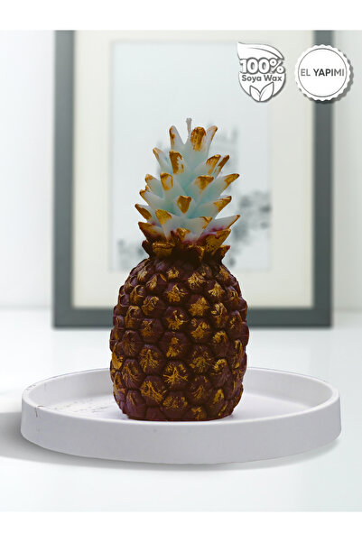 Ananas Mum - %100 Doğal Soya Wax'ından El Yapımı Mum