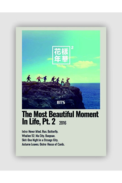 fırsatlar diyarı BTS Cel mai frumos moment din viață, pt.2 Poster de perete K-pop - Decor de perete - Hârtie groasă