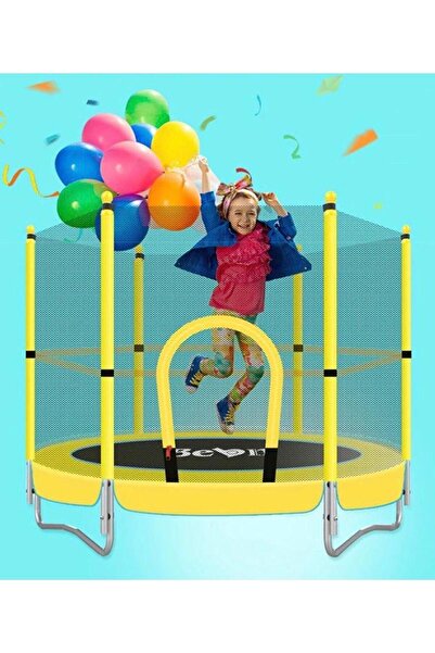 Clifton Çocuk Trambolini Fileli Korumalı 152 cm Kolay Kurulum Ev Bahçe Tipi