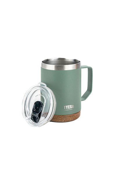 Tyeso Venus Mug Vacuum Stainless Steel Thermal Lid 530ML Green