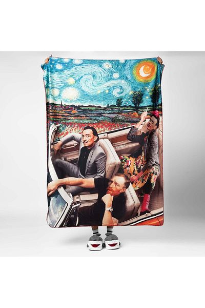 The Lucid Lab Crazy Night- Fun Polar TV Blanket