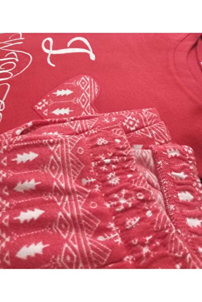 Aydoğan Thermal Women's Pajama Set - Long Sleeve and Snow Theme