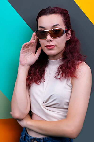 CALDİNİ نظارة شمسية مستقطبة معدنية ذهبية للجنسين CS112 C1