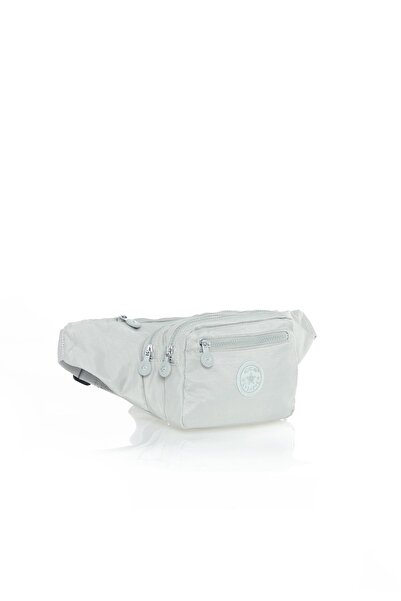 ÇÇS Жіноча сумка на пояс з передніми кишенями 16687-світло-сіра 059