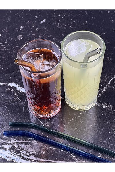 Tinsmith 2-Piece Glass Colored Straw Cleaning Stick