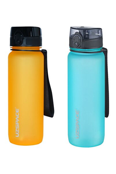 Uzspace (SET OF 2) Uzspace 800ml New Collection Series Soft Touch Tritan Water Bottle