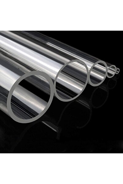 MAZERONREKLAM Akrilik Pleksi Şeffaf Boru (Dış çap:20 MM İç Çap:16 MM Boy:2 Metre Kalınlık:2,00 mm )