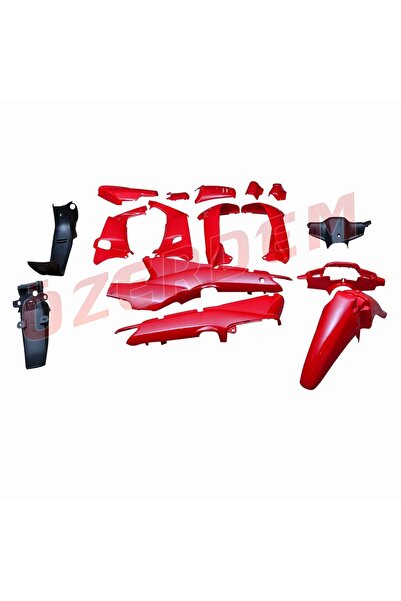 Mondial Bisan Lifan 100 - Tay 100 Kaporta Seti Kırmızı 16 Parça