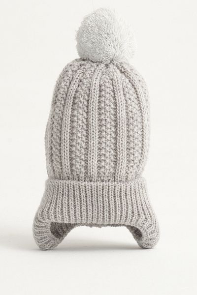 Little Jom Pompom Knitwear Baby Hat, Knitwear Baby Beanie, Single Pompom (0-18 Months)