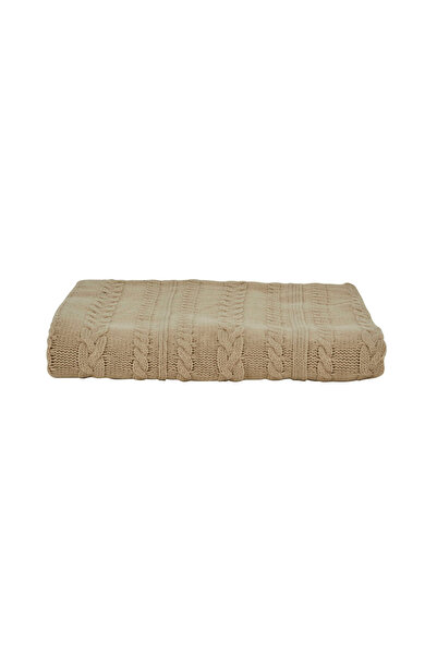 Karaca Home Conner Beige Tassel Throw Blanket 130x170 cm