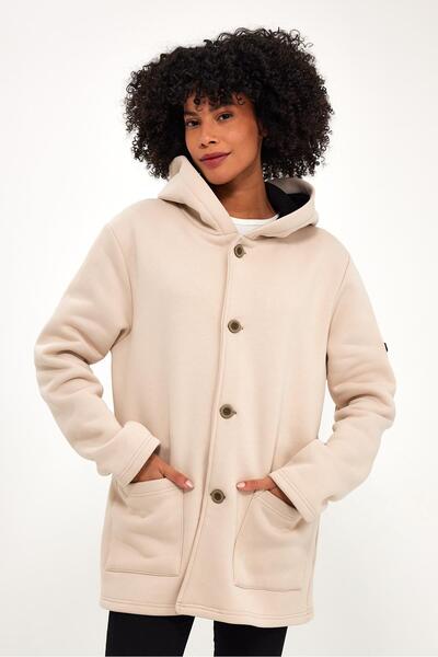 ALEXANDERGARDI Hooded Oversize Cardigan with Ribbon Inside (E23-60703)