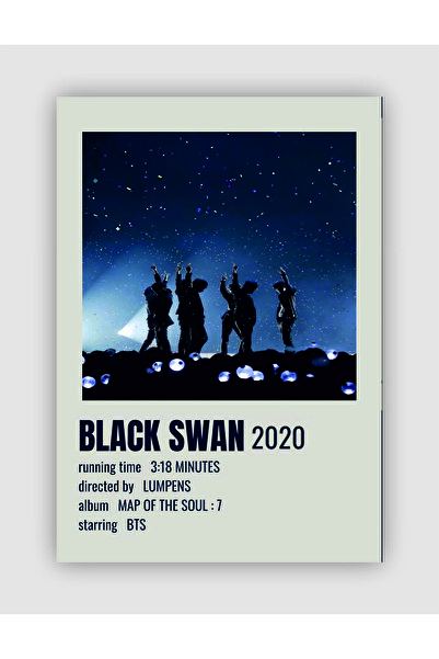 fırsatlar diyarı BTS Black Swan K-pop Duvar Posteri - Duvar Dekoru - Kalın Kağıt - Çerçevesiz