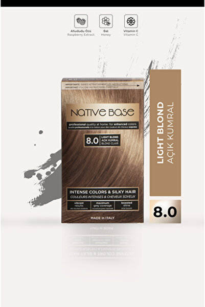 Native Base Saç Boyası 8.0 Açık Kumral
