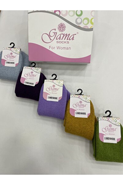 Gama Çorap 5 τεμάχια γνήσιο αρνί μαλλί Ολόκληρες πετσέτες χοντρές χειμερινές γυναικείες θερμικές μπότες
