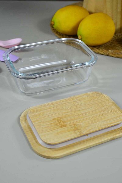 SepetçiBaba Locky Bamboo Storage Container 450 Ml