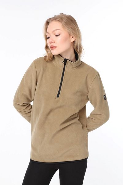 Vio Belle Women's Half Zipper Fleece Jacket