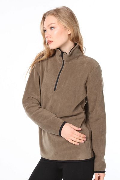 Vio Belle Women's Half Zipper Fleece Jacket