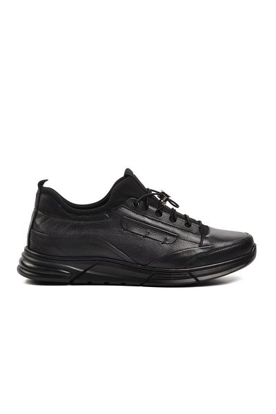 Pierre Cardin 382212 Μαύρα ανδρικά παπούτσια casual από γνήσιο δέρμα