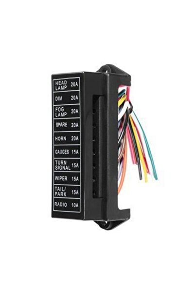 Genel Markalar 10 Kanal Oto Bıçak Sigorta Kutusu - Kablolu