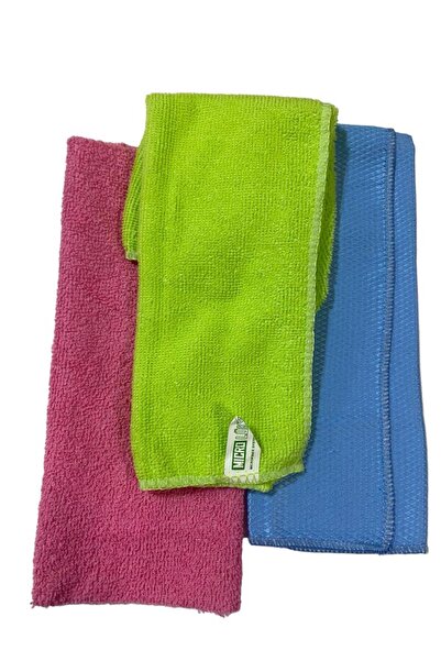 ARALMİNİAVM Aral Luxury Microfiber Cleaning Cloth 3-Piece 30x34