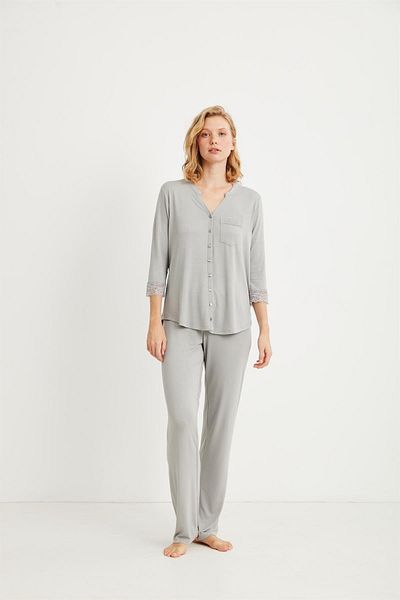 Catherines Combed Cotton Mood Soft Textured Women's Capri Pajama