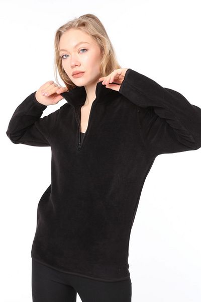 Vio Belle Women's Half Zipper Fleece Jacket