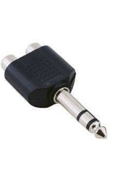 upTech Kj77 6,3mm Stereo Αρσενικό-3,5mm 2 Rca Θηλυκό 1 Τεμάχιο