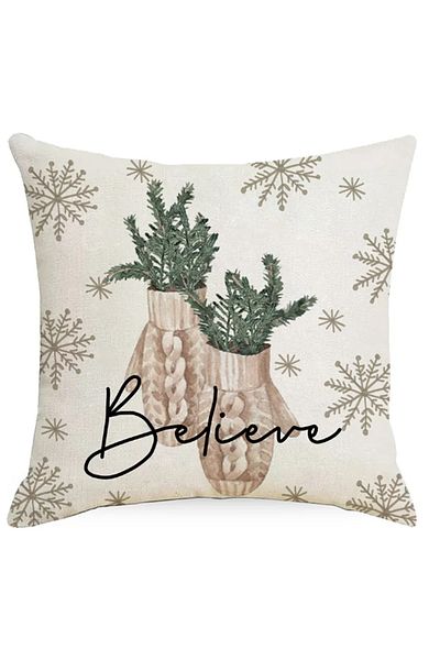 tarzınısec Pernă decorativă cu fermoar cu tema de Anul Nou (45*45CM) Model7