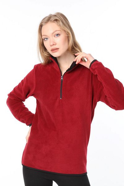 Vio Belle Women's Half Zipper Fleece Jacket