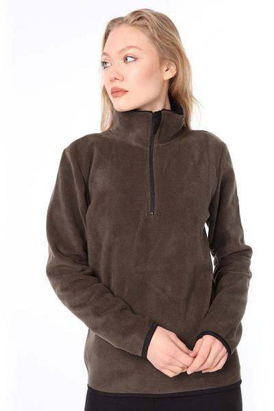 Vio Belle Women's Half Zipper Fleece Jacket
