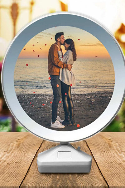 Canderel Sihirli Ayna Fotoğraf Çerçevesi Renkli Fotoğraflı Dekoratif Masa Aynası