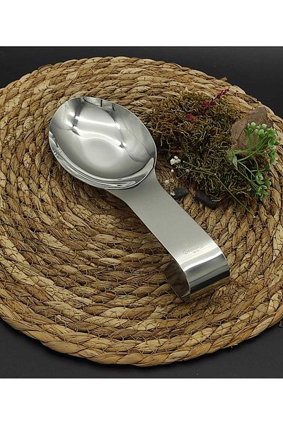 BRONDOFF Matte Steel (Silver) Spoon Ladle Base