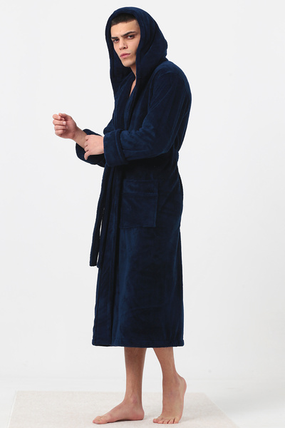 Nuşa Ανδρική ρόμπα Welsoft Thick με κουκούλα