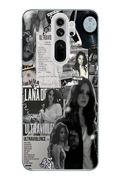 Magic Ring Redmi Note 8 Pro Uyumlu Lana Del Rey Desenli Şeffaf Telefon Kılıfı