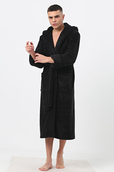 Nuşa Ανδρική ρόμπα Welsoft Thick με κουκούλα