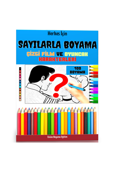 Enine Boyuna Eğitim Herkes İçin Sayılarla Boyama Kitabı