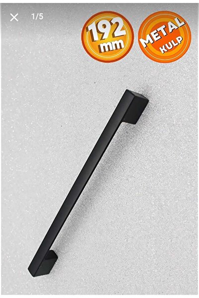 sehrimanoglu Metal 192 Mm Mat Siyah Köprü Modern Lüks Mobilya Dolap Çekmece K...