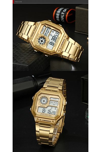 Bimodabu Digital Alarm Sports Wristwatch