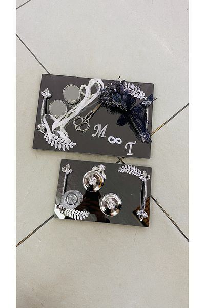 TAK TAK TAKIŞTIR ENGAGEMENT TABLE PROMISE TABLE SILVER COLOR