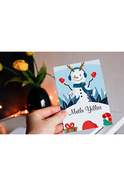 TELLGRAF مجموعة بطاقات بريدية بموضوع رأس السنة (15×10 سم 6 حبات + 6 أظرف)