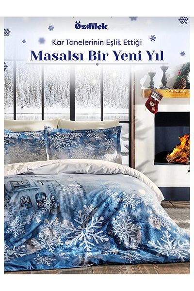 Özdilek (New Year Special) Double Duvet Cover Set with 4 PILLOW CASES
