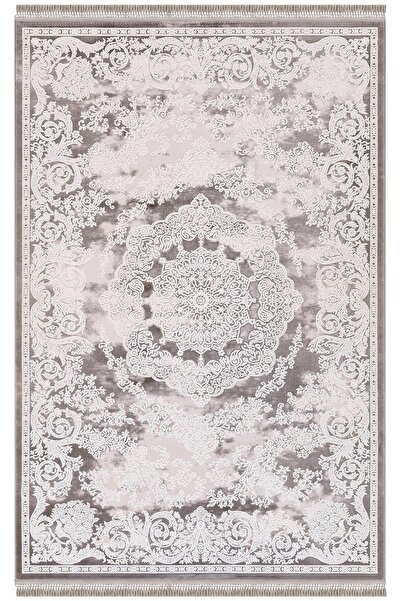 İpek Halı Blossom 13639 Bambu Halı Kahve Vizon