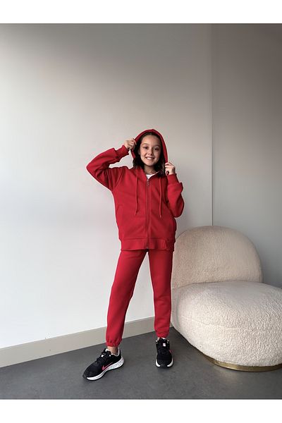 COSMOS BOX GIRL'S ZIPPERED TRACKSUIT SET-CB