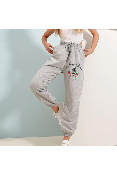 Toum Φούτερ 3BROs Metallica με στάμπα Unisex γκρι