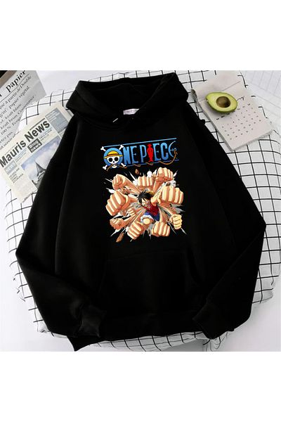 Touz Moda Anime One Piece Monkey D. Luffy Oversize Hoodie