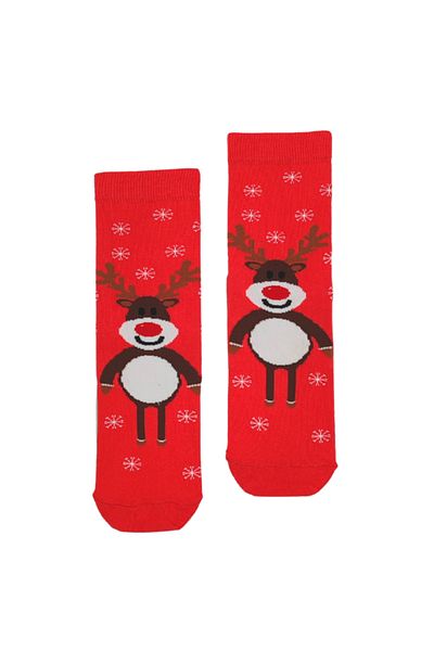 Bonapart Ειδική συλλογή Unisex Πρωτοχρονιά Χριστούγεννα Καλά Χριστούγεννα Happy Red Deer Socket κάλτσες