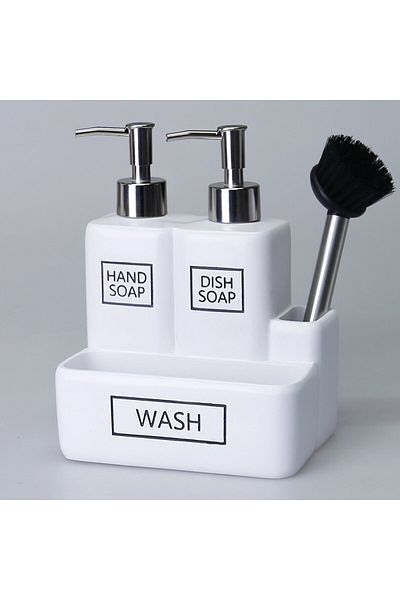 Selim Liberty Brushed Two Liquid Sponge Holder Λευκό